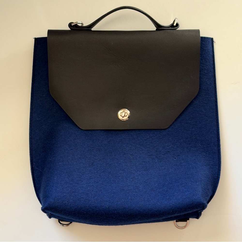 Graf Lantz Leather and Felt Bag